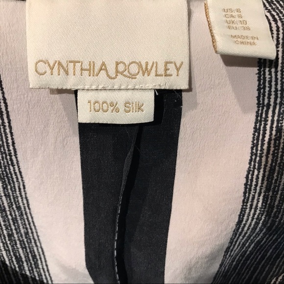 Cynthia Rowley 100% Silk Shirt Dress - Picture 6 of 6